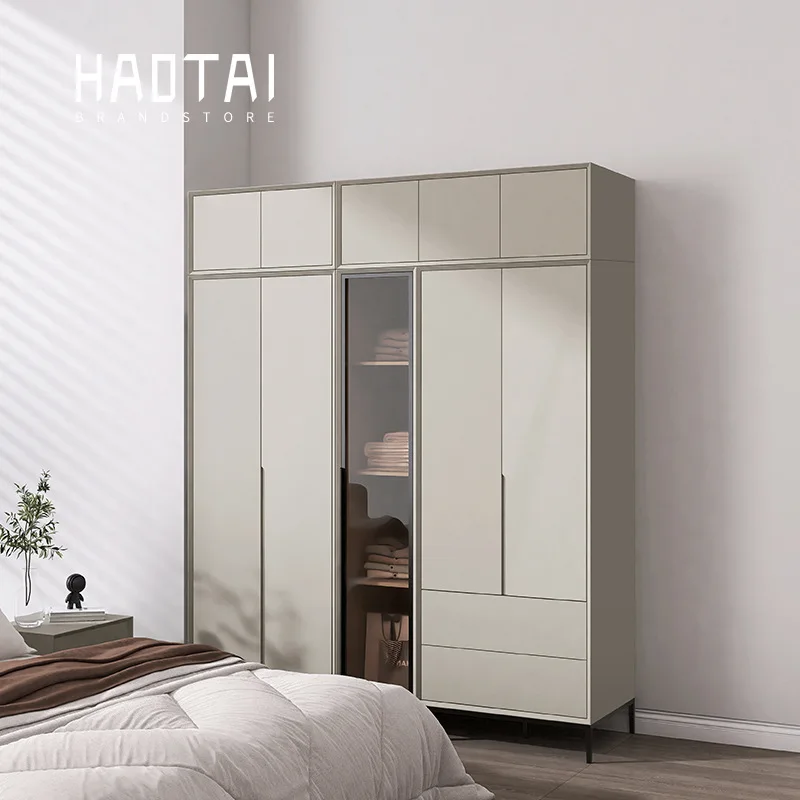 

PYJ solid wood home bedroom combination overall cabinet modern storage coat cabinet