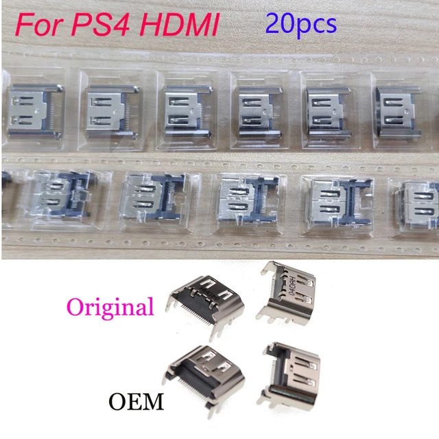 20pcs Original New for Playstation 4 HDMI compatible Port Socket Interface Connector slot For PlayStation 4 PS4 Fat Port Socket AliExpress