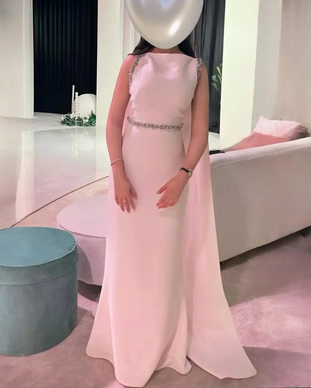 

Customized Elegant Evening dresses 2025 Sheath Boat Neck Satin Floor length Rhinestone Shawl Prom Dresses Formal Dresses