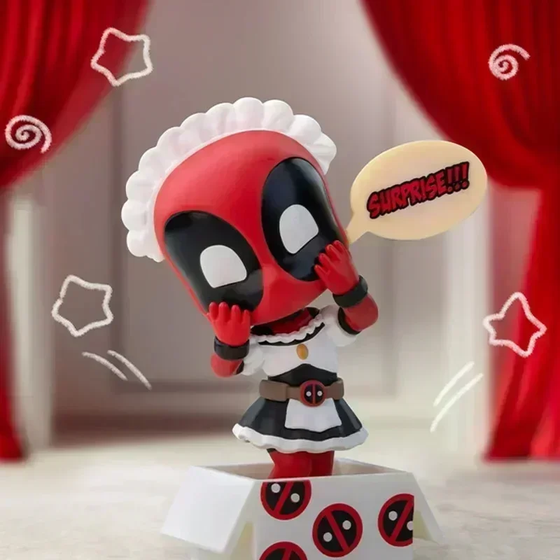 

POP MART Marvel Deadpool Series Blind Box Toys Kawaii Anime Action Figure Caixa Caja Surprise Mystery Box Dolls Girls Gift