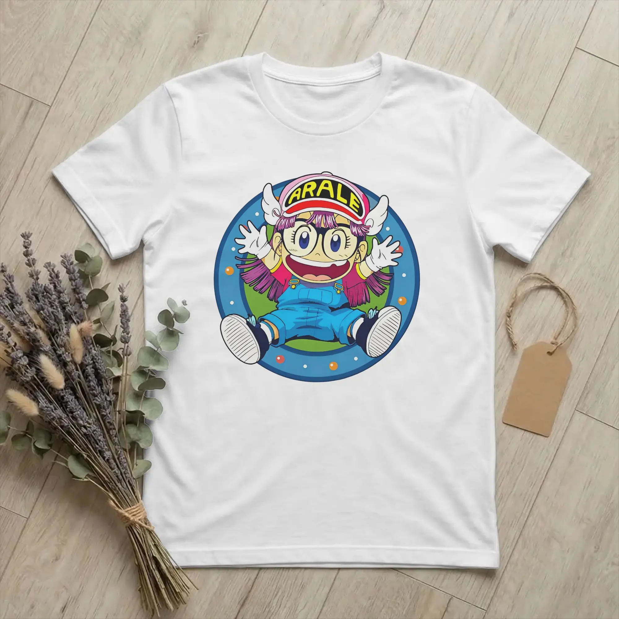 Arale Norimaki - Dr. Slump Men Women's T Shirt Kawaii Cartoon Tee Shirt Short Sleeve Round Neck T-Shirt Cotton Party Tops