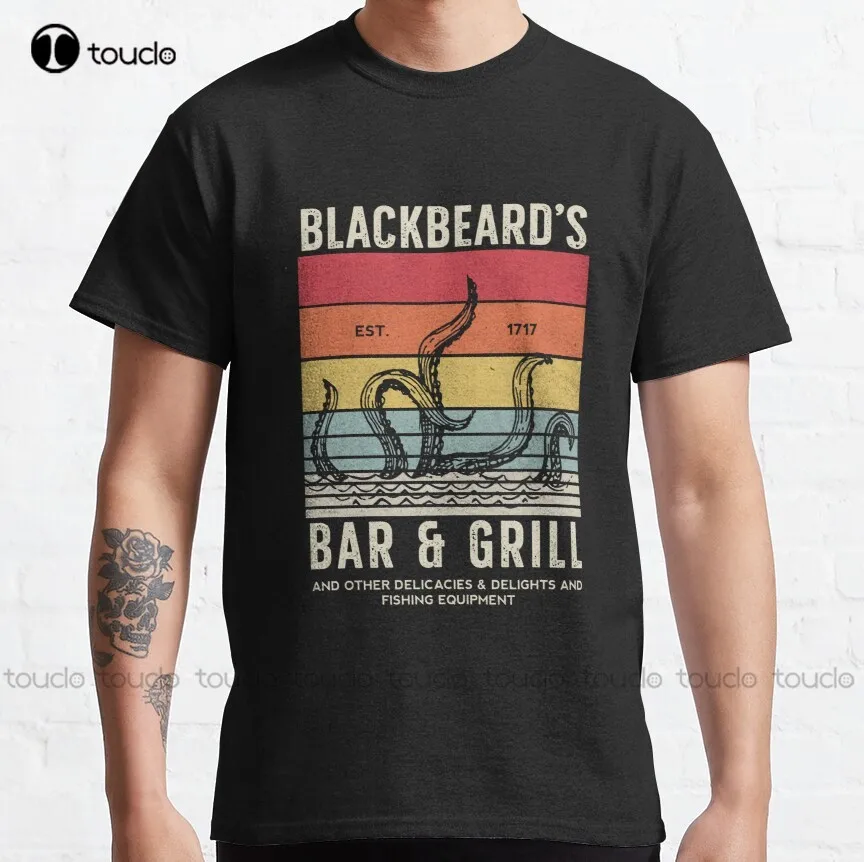 Blackbeard’S Bar And Grill Our Flag Means Death, Ofmd Classic T-Shirt Graphic T Shirts Oversized Graphic T Shirts 100% Cotton