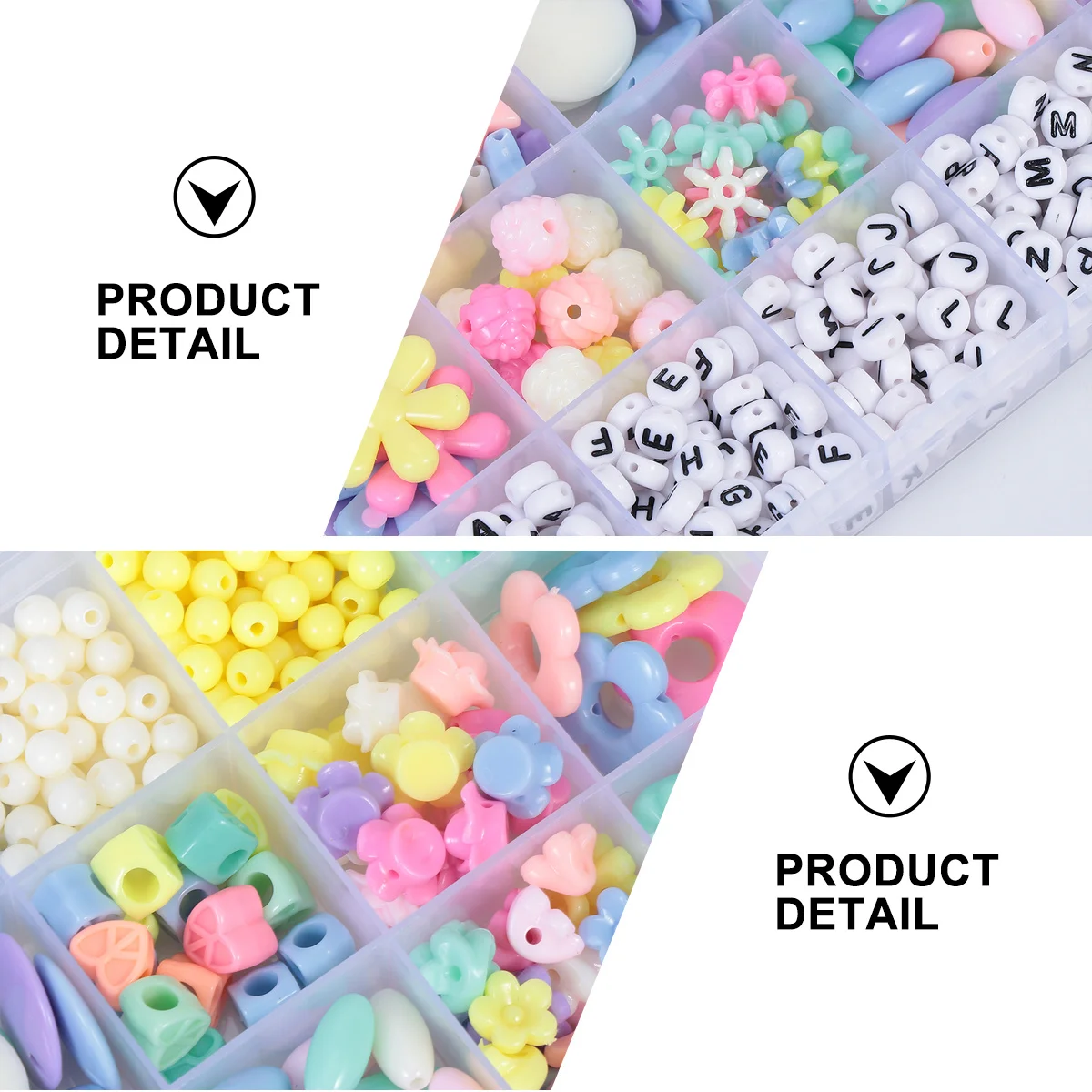 مجموعة خرز بأحرف الحلوى الملونة بألوان ربيعية زاهية متينة من البلاستيك بفتحة كبيرة يمكنك صنعها بنفسك زخرفة يدوية للأطفال