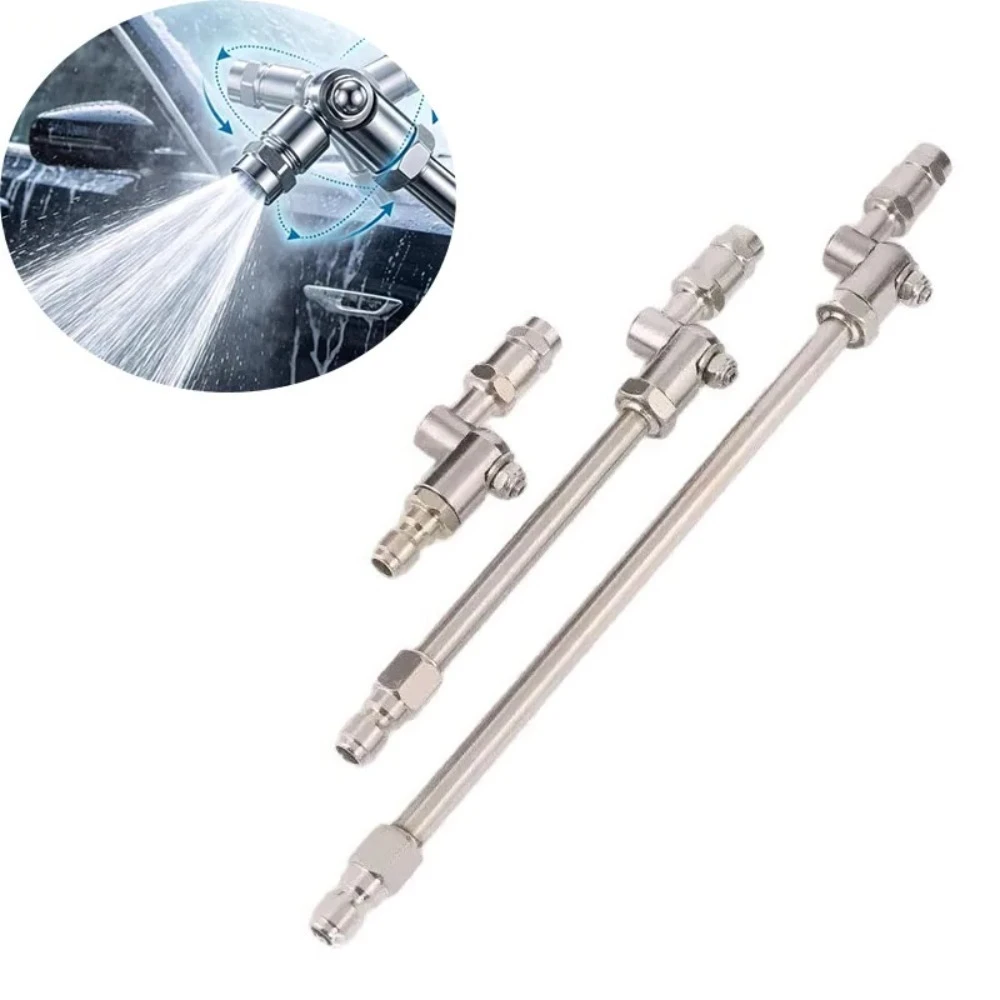360 Swivel Car Wash Gun High Pressure 1/4 Quick Connect Copper Rotat for Auto Chassis Air Conditioner Coil Deep Cleaning