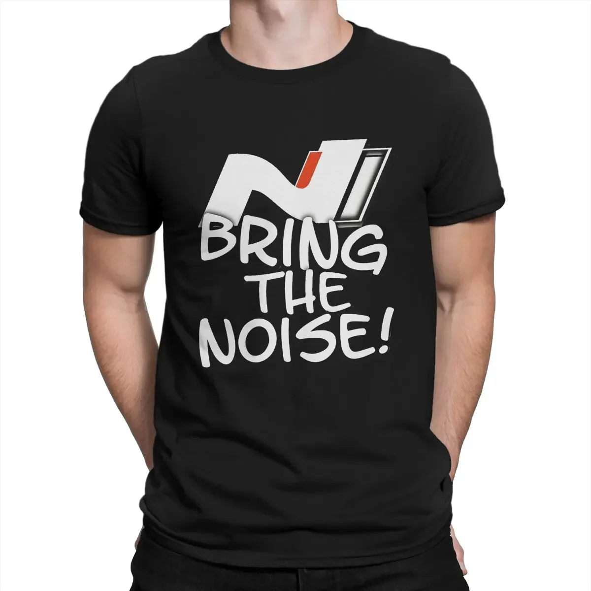 N - Bring The Noise Man's TShirt N Racing O Neck Tops Fabric T Shirt Humor High Quality Gift Idea