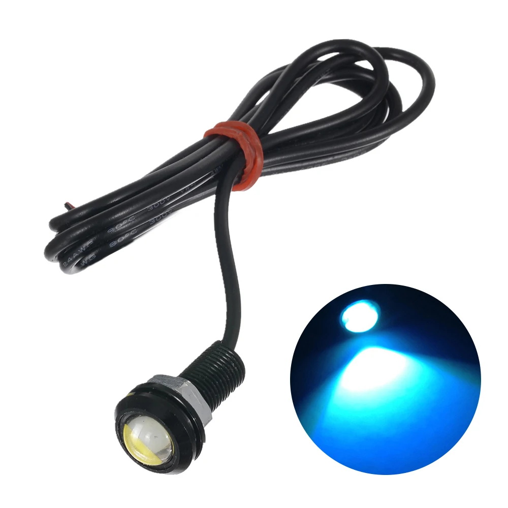 Eagle Eye LED Car Light 23mm 4014 12SMD Car Daytime Running Backup indicatori di direzione Auto lampade targa bianche
