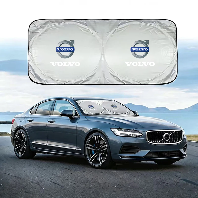 Parasol para parabrisas de coche, protección UV para Volvo V60 V40 XC90 S60 C30 XC60 V50 V70 S80L XC-Classic C70 CX70 Rdesign