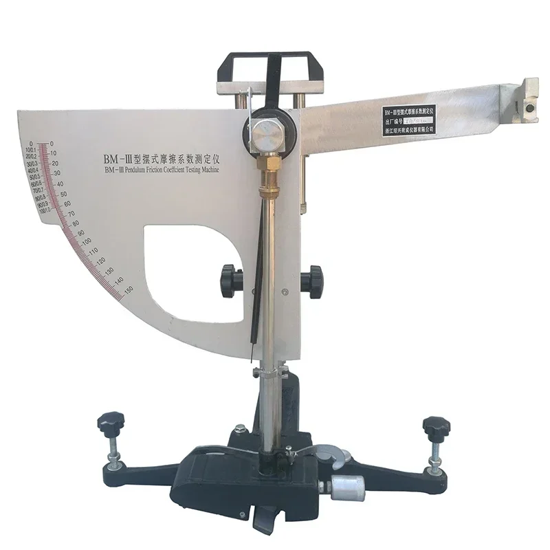 New Pendulum Friction Coefficient Tester Pavement Tile Floor Vibration Pendulum Deformation Rubber Sheet Aluminum Block