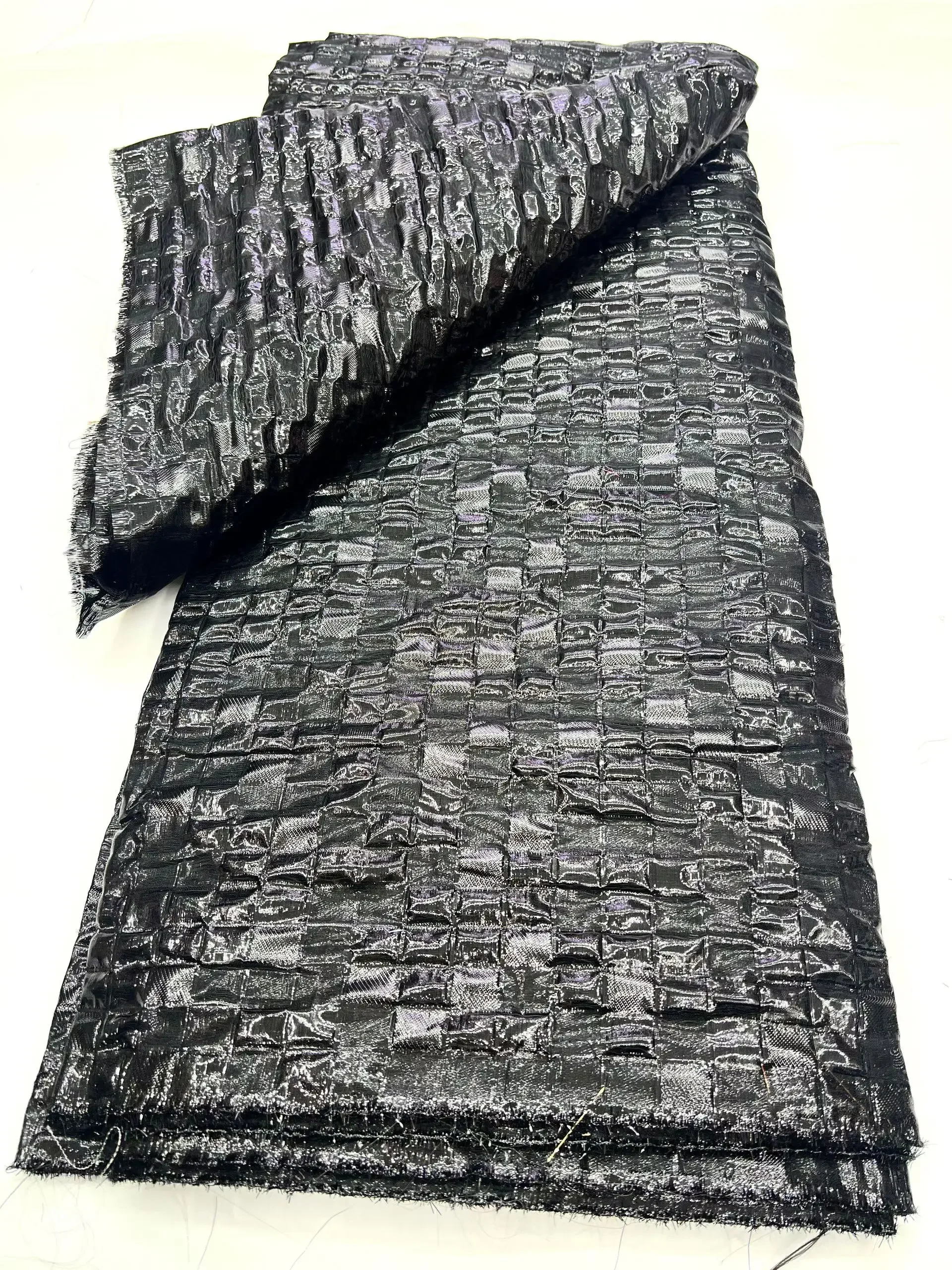 

New Design Black French Jacquard Lace Material 2025 High Quality African Damask Brocade Lace Fabric For Nigerian Party PHD25189