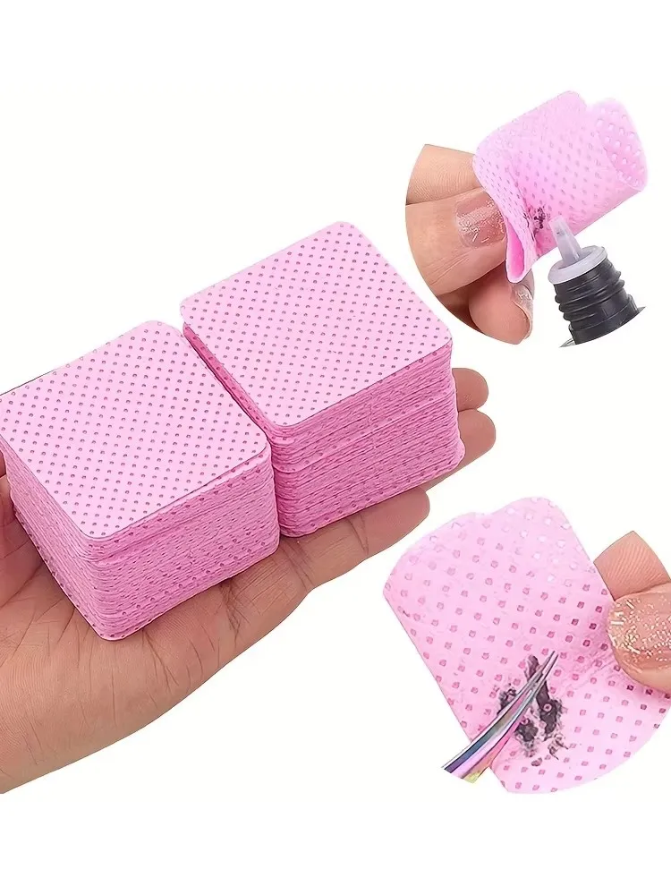 300 قطعة مناديل خالية من الوبر، مناديل، مزيل طلاء الأظافر، جل، مناديل أظافر، مانيكير، جل باديكير، وسادات قطنية، أدوات تنظيف فن الأظافر