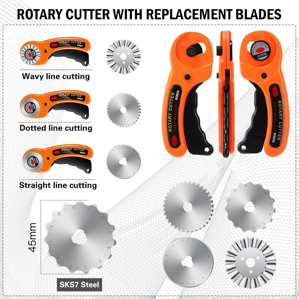 45mm Rotary Cutter Replacement Blades 2