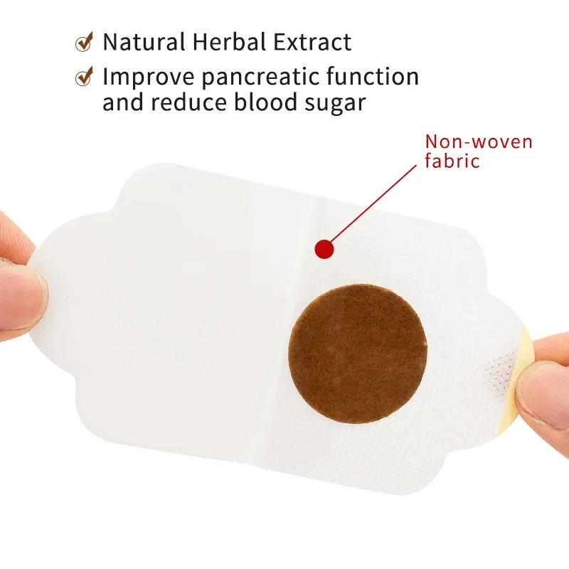 Étiquette de niveau de sucre dans le sang, patch ty.com, stabilise le sucre dans le sang, plâtre à base de plantes naturelles, diabétiques avec glycémie inférieure, 60 pièces