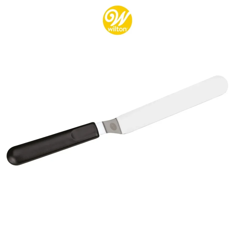 Angled Icing Spatula with Black Handle, 13-inch