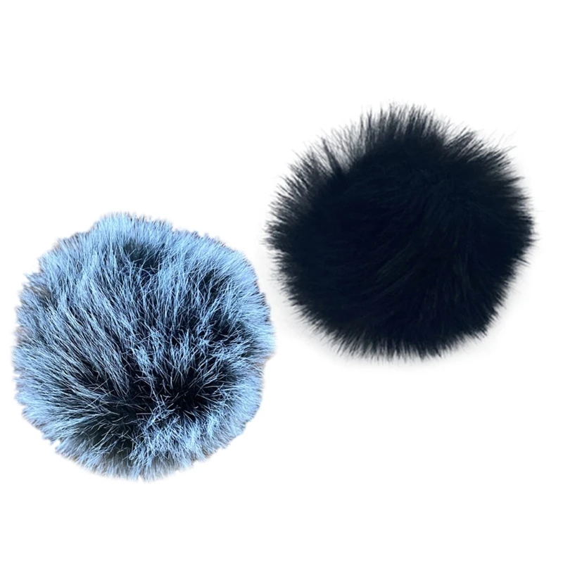 Outdoor Microphone Furry Windscreen Muff Microphone Furs Wind Cover for RODE 2GO Wireless Lavalier Microphone Windscreen