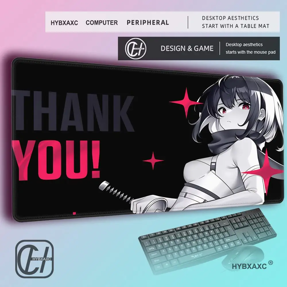 HYBXAXC YUki Aim Gaming MousePad katana Non-Slip Mouse Mat Anime Mousepad Gamer Professional Computer