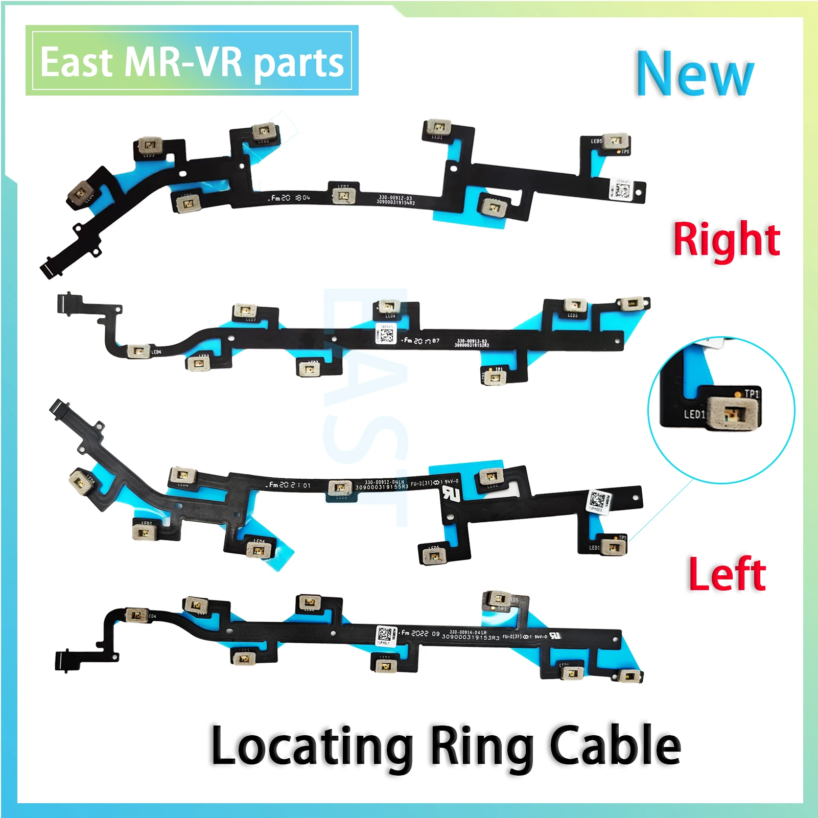 الأصلي تحديد موقع حلقة الكابلات المرنة ل ميتا كوة كويست 2 VR مقبض تحكم إصلاح استبدال جزء Accessory330-00912 00913