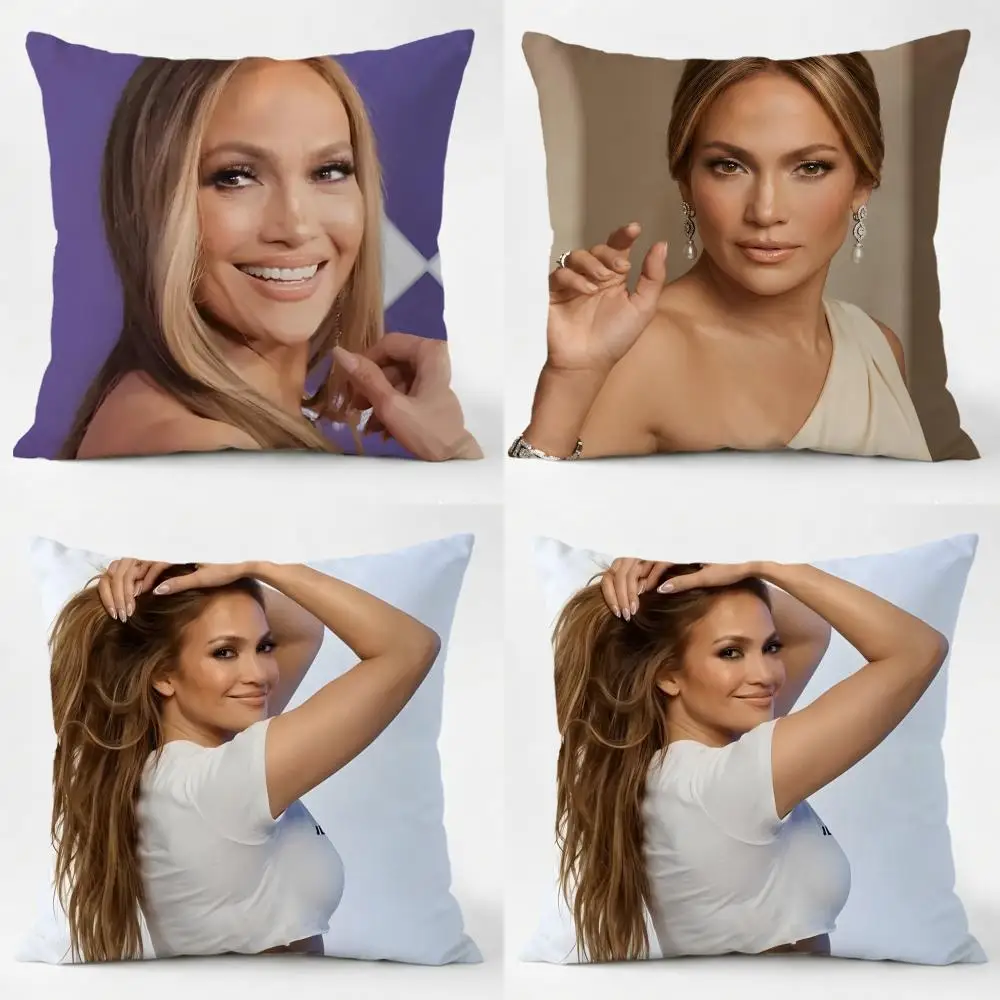 Funda de cojín Jennifer-Lopez Jennifer Lopez, cantante, bailarina, jenny, cómoda, lavable a diario, de lino, para sofá, cama, decoración del hogar