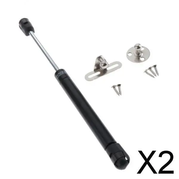 2X 2pcs Universal Motorcycle Seat Adjustment Lift Support Props Rod Black