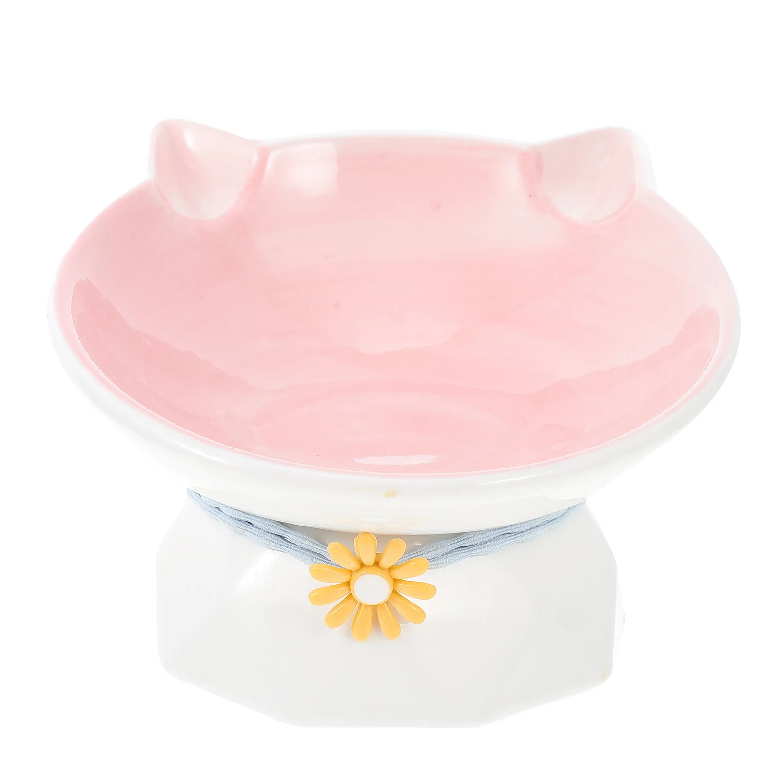

1Pcs Cat Raised Tilted Feeding Bowl Durable Water Food Feeder Smooth Surface Easy Clean Stable Dog Raised Food Bowl