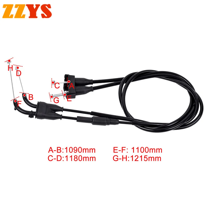 Motorcycle Throttle Cable Wire Fuel Return Cable For Suzuki RM-Z450 L3 13 RMZ450 L4 14 RM-Z450L RMZ450L RMZ RM-Z 450 58301-28H30