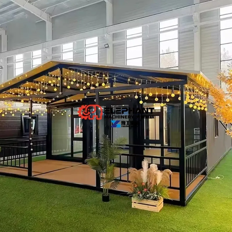 Luxury 40ft Steel Prefab House Expandable Extendable Cabin Fold Out Container Luxury Living Prefab 20/30/40ft Home