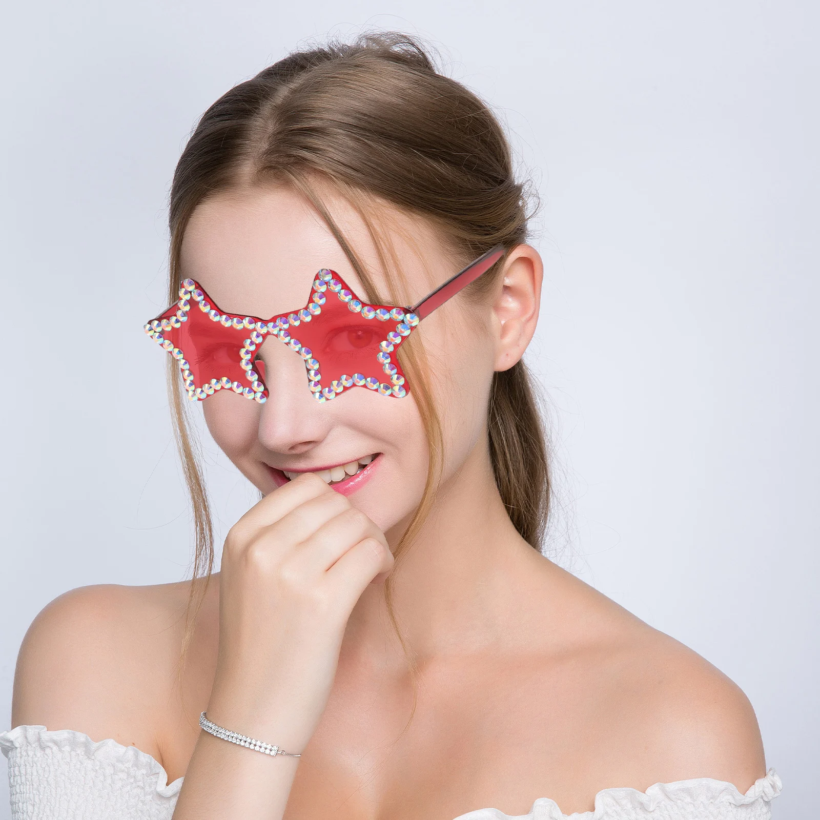 

Diamond Sunglasses Red Gradient Girls Accessories Fourth July Christmas Glasses Accessories Patriotic Glasses Girls