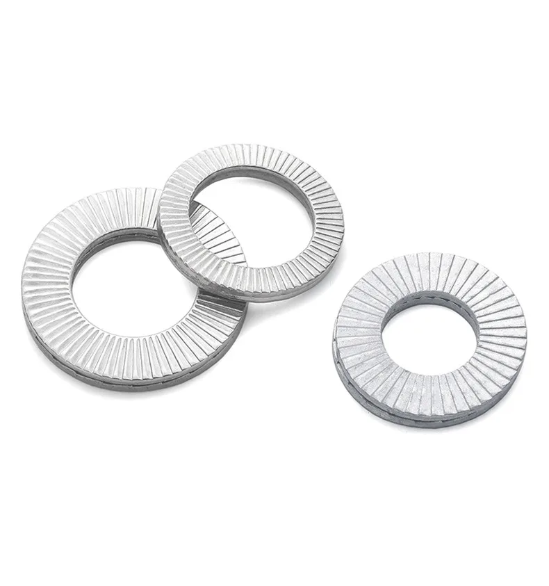 Two Fold Self Locking Washers DIN25201 Шайба Двойн NL3/4/5/6-42SP SK5 Dacromet Loose Proof Shock Gasket Tightening Large Washer