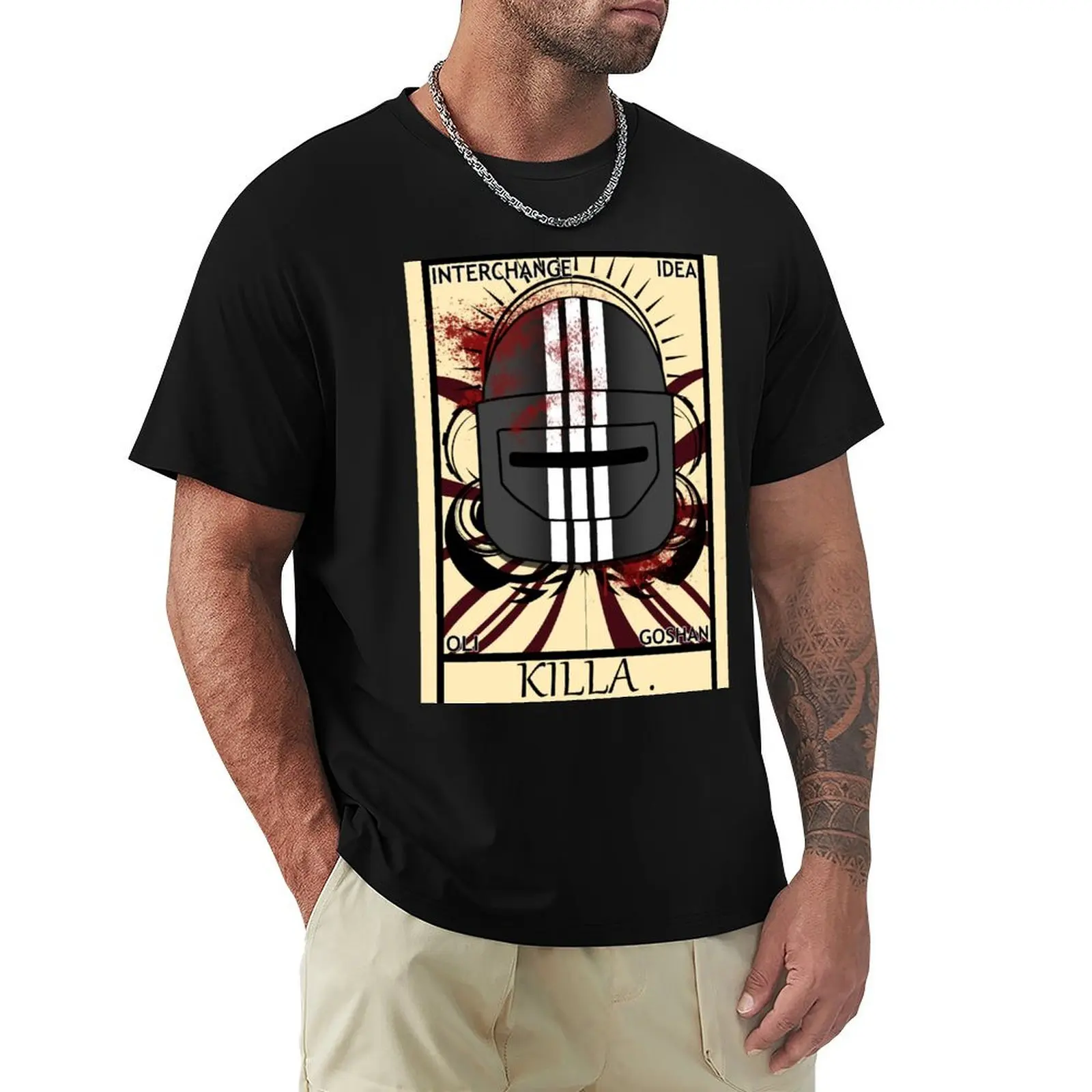 Escape From Tarkov - Bloody Killa Tarot T-Shirt Casual Minimalist Short Sleeve Top