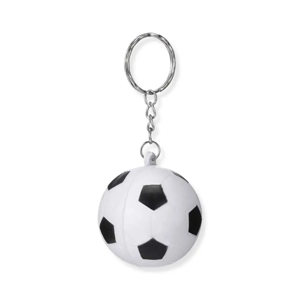 Porte-clés en cuir PU en forme de ballon de basket, de football, de baseball, de soccer simulé, et pendentifs créatifs de volley-ball et de football