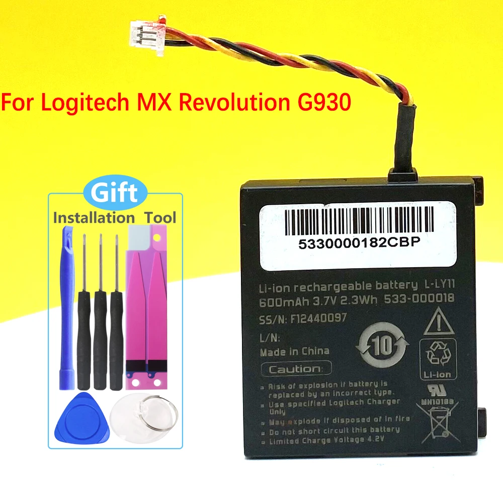 

NEW 533-000018, F12440097, L-LY11 Battery For Logitech G930 F540 MX R High Quality