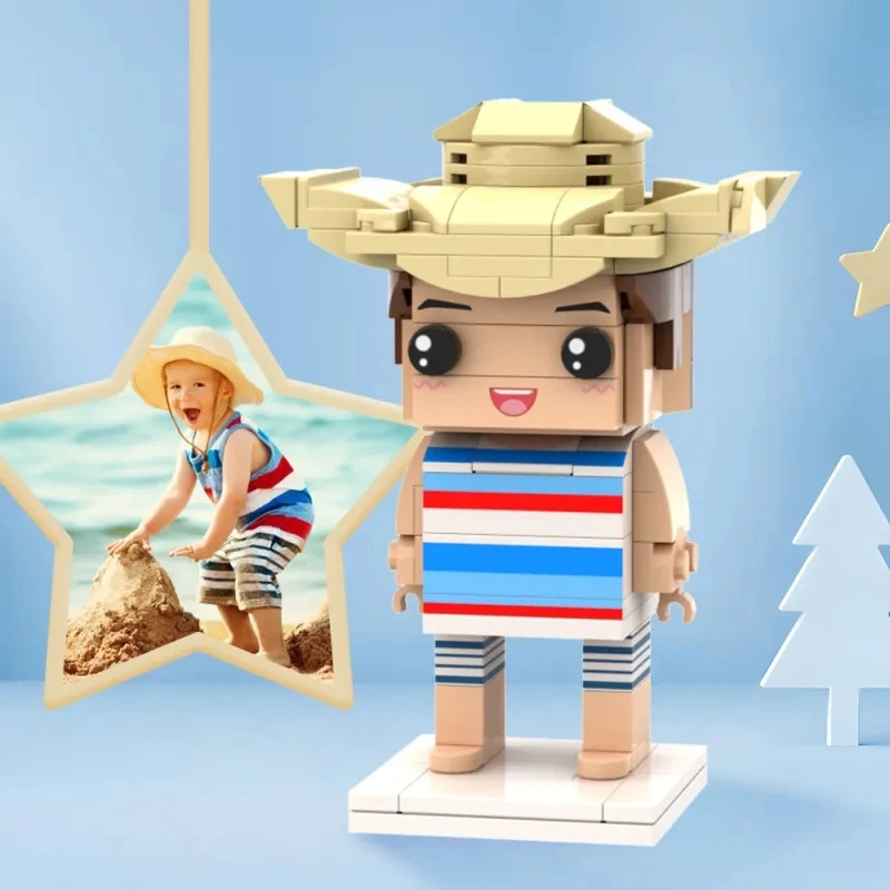 

Surprise Gifts for Kids Full Body Customizable 1 Person Custom Brick Figures Small Particle Block Toy My Custom Brickfigures