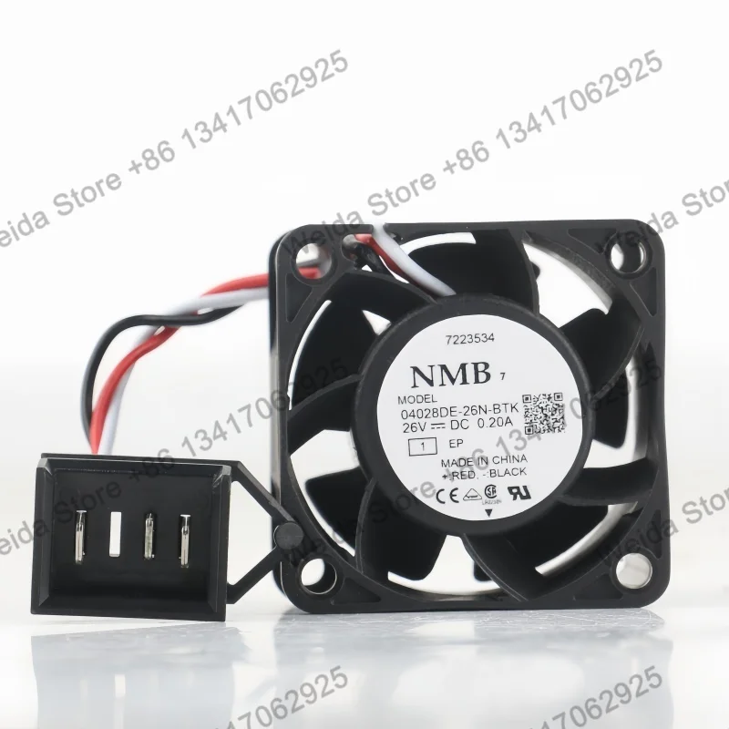 

Оригинальный вентилятор NMB 40X40X28MM, 5V 12V 48V DC 26V 0.20A AC EC 4028, для инвертора Siemens, трехпроводной, 04028DE-26N-BTK, охлаждающий вентилятор 4 см
