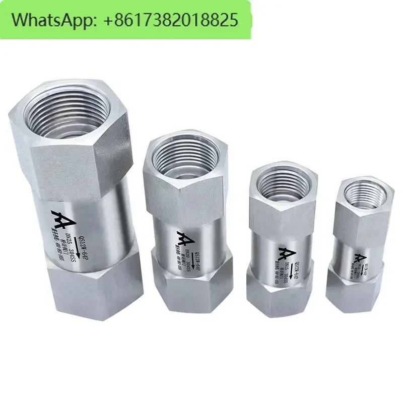 Split stainless steel check valve zero leakage internal thread check valve inner wire check valve soft seal 4 points DN15