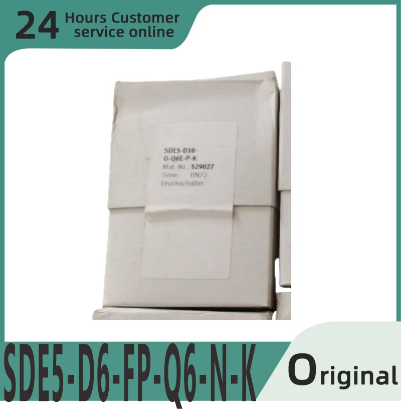 

Brand new original pressure switch SDE5-D6-FP-Q6-N-K SDE5-B2-C-Q4-P-M8 SDE5-D10-C-Q6E-P-M8 SDE5-D10-O3-Q4E-P-M8-5X-7Y