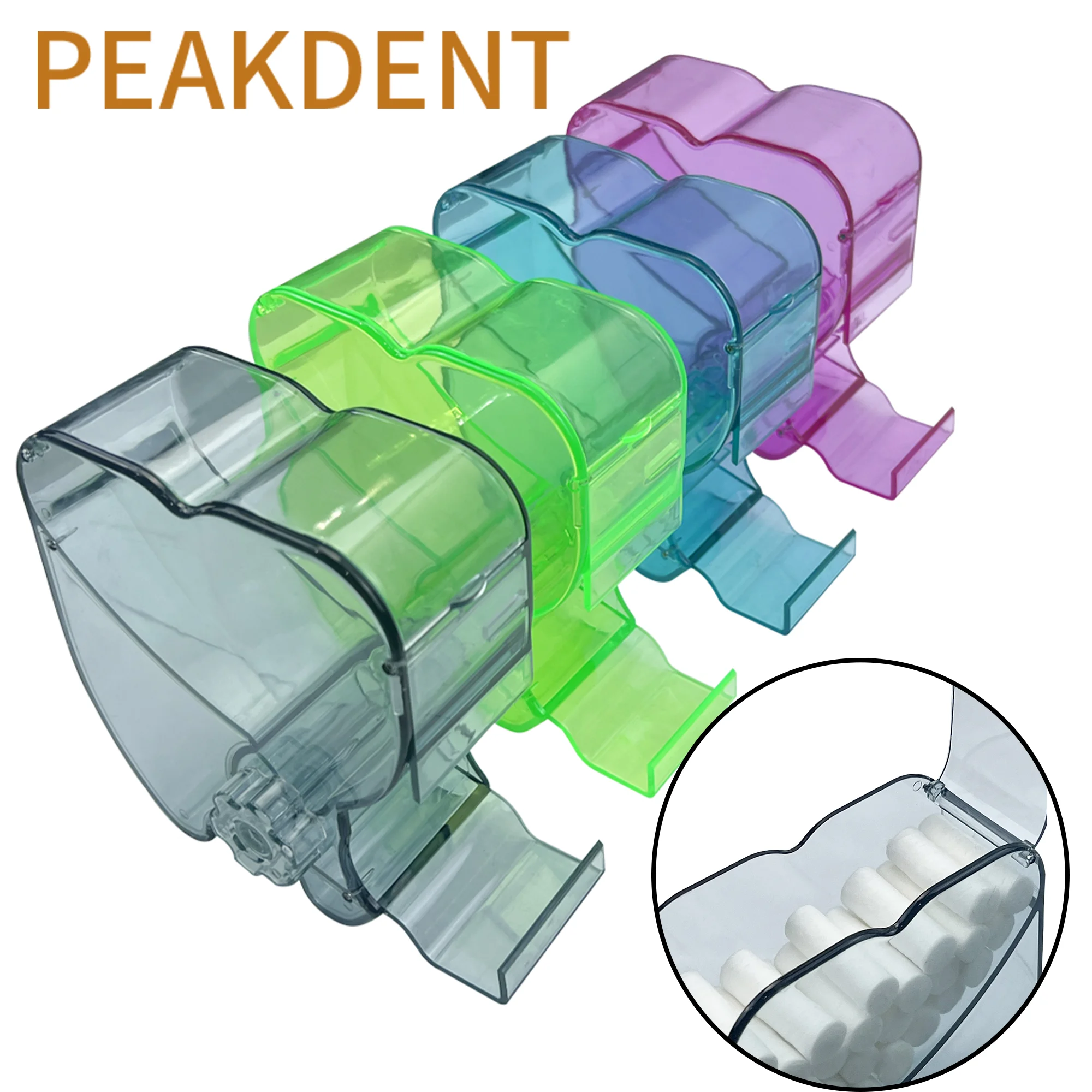 Dozownik rolek bawełny Dzielnik Organizer Uchwyt, Kolorowy organizer na rolki bawełny dentystycznej Klinika Stomatologia Materiały eksploatacyjne