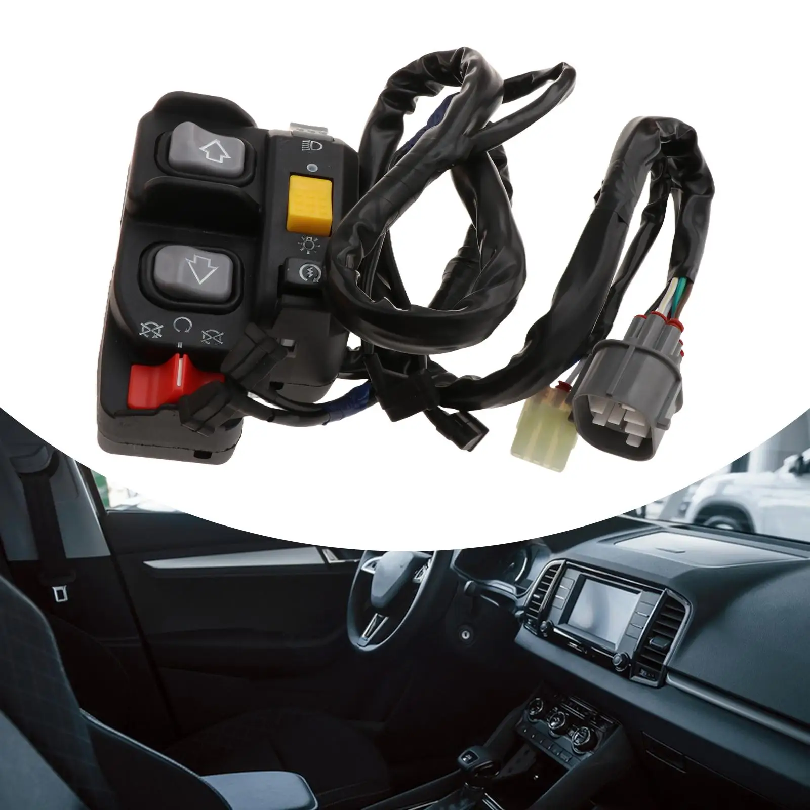 

Запасная часть электрического переключателя переключения передач в сборе 35140-hm8-b73 Простая установка Замена фар Start Stop для TRX250TE