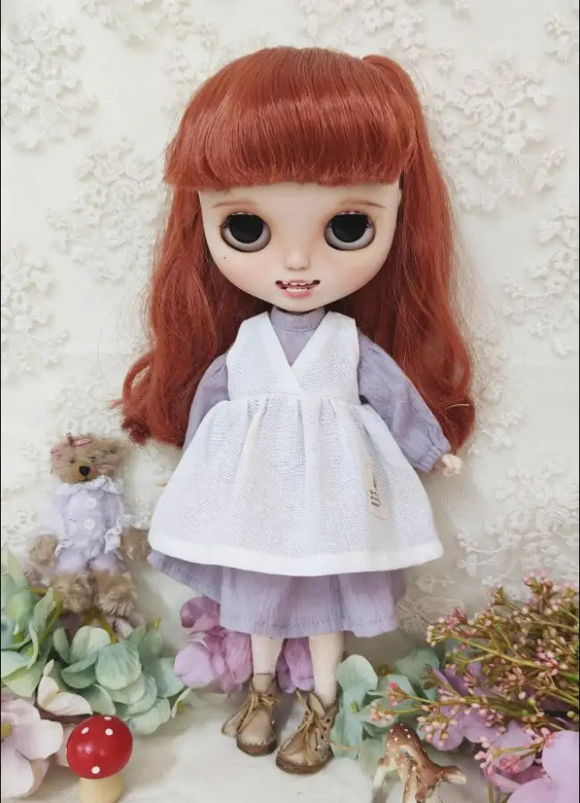 

Платье куклы лесного стиля Блайт, 1/6 BJD 30 см для Pullip, Ob22, Ob24, Licca