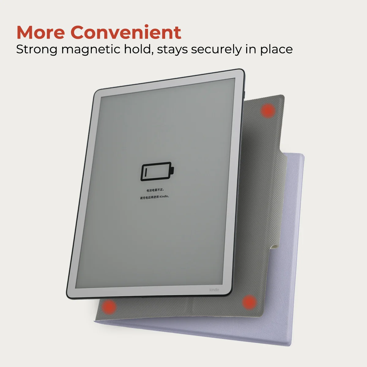 twosheep Hülle für Kindle Scribe 11" Scribe Colorsoft Scribe ohne Frontlicht, magnetische Standabdeckung, Smart Wake Sleep Shell – Detail 2