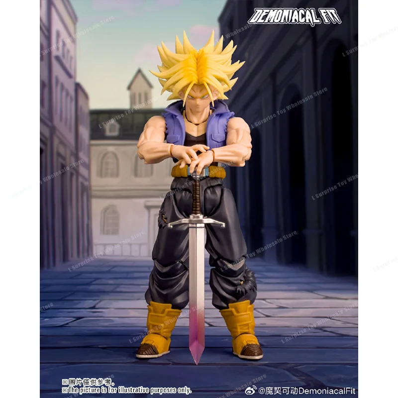 Demoniacal Fit Dragon Ball Z SHF Super Saiyan Trunks Torankusu De Komende Een Anime Action Figure Figuren Model Geschenken Speelgoed