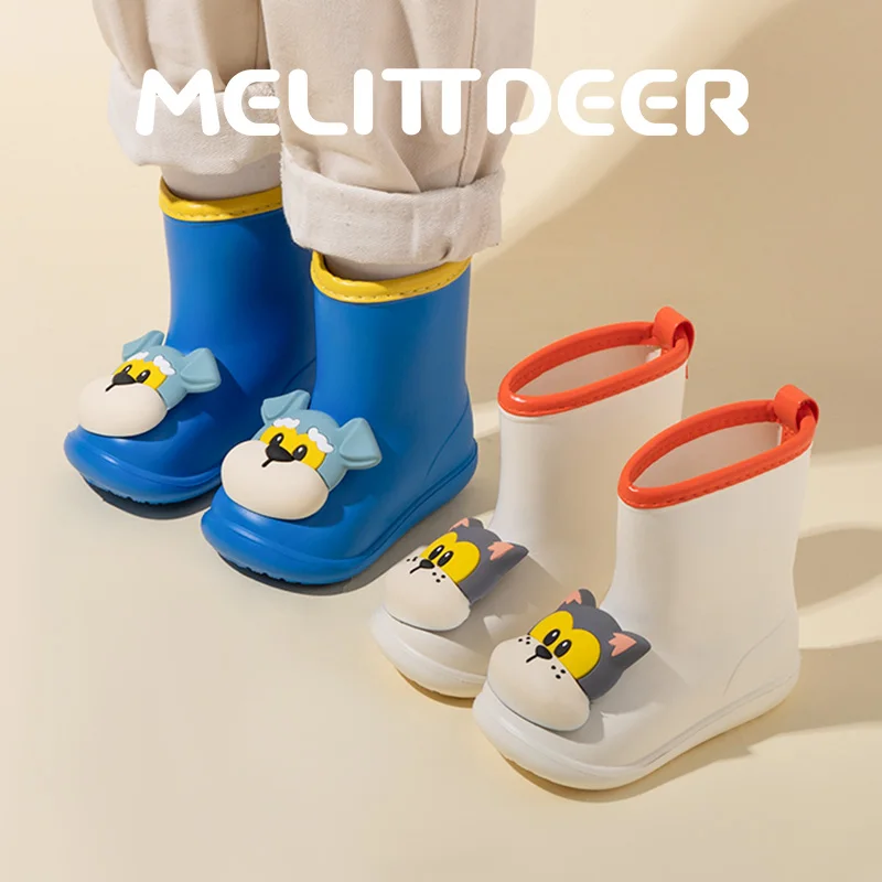 MELITTDEER Cartoon Rainboots, Waterproof and Anti-slipprey, Ideal For Rainy Days, Water Games, Parties And School, All Seasons
