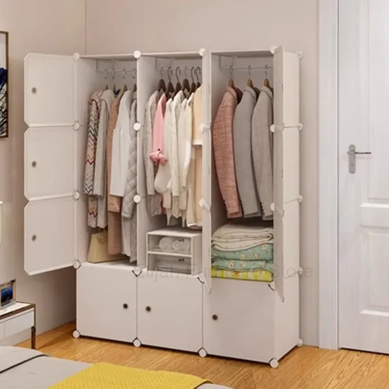 Modern Simple Wardrobe Nordic Minimalist Jewelry Door Closet Clothes Storage Partitions Bedroom Guarda Roupa Salon Furniture