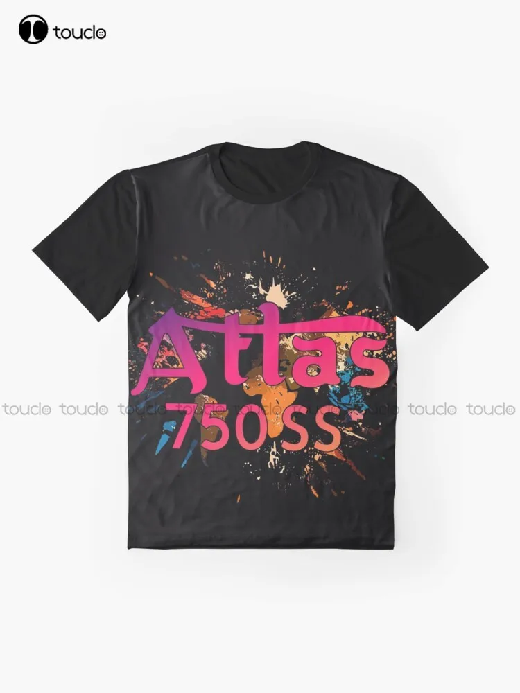 Atlas 750 Ss Moto, Motorcycles Graphic T-Shirt Custom Aldult Teen Unisex Digital Printing Tee Shirts Fashion Tshirt Summer