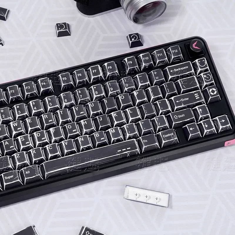 Juego de teclas con tema cómico de 151 teclas, tapa de teclado estilo Manga PBT, perfil de cereza, tecla para juegos para teclado mecánico 1.5u Alt