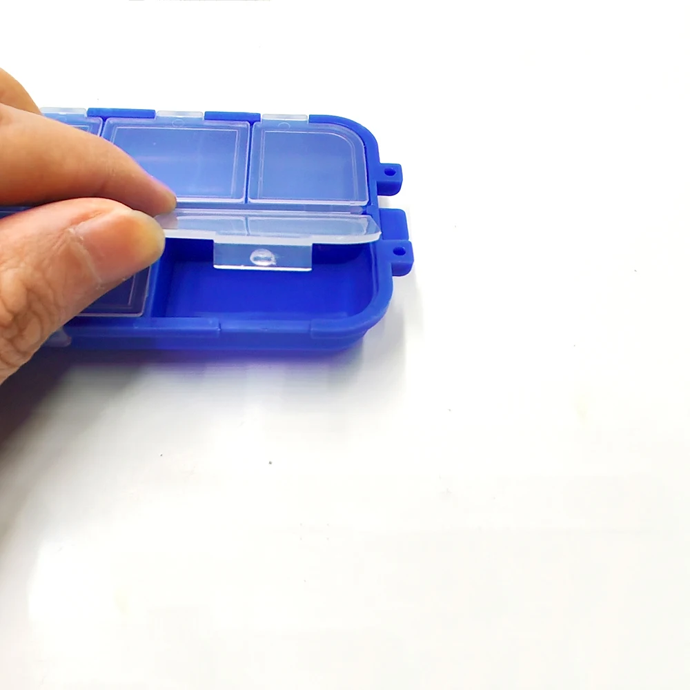 Kompakte Angelausrüstungsbox, Angelzubehörbox, Tragbare Köder- und Hakenbox, Acht-Zeichen-Ring-Werkzeugbox – Detail 6