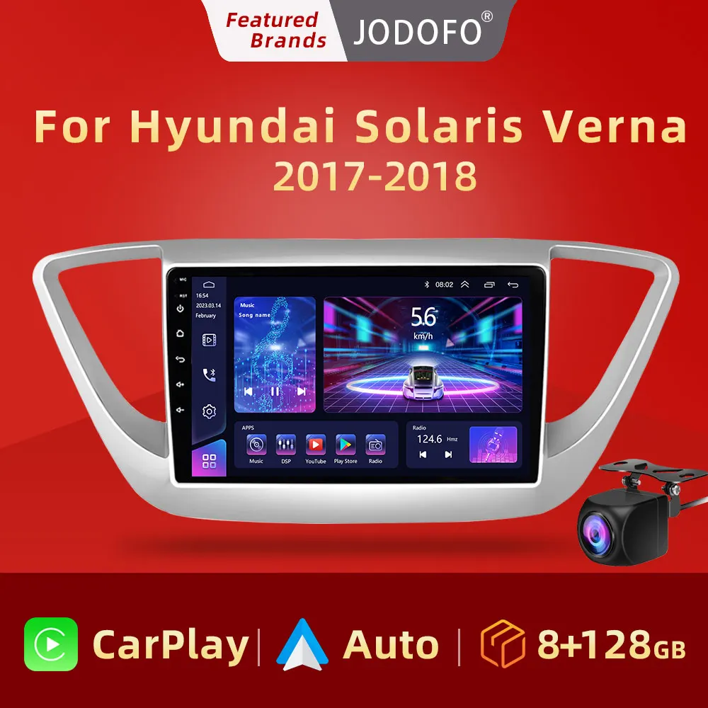 

Jodofo Pro 2Din Android 11 Car Radio Multimedia Video Player For Hyundai Solaris 2 Verna 2017 - 2018 Carplay Autoraido GPS 36 EQ