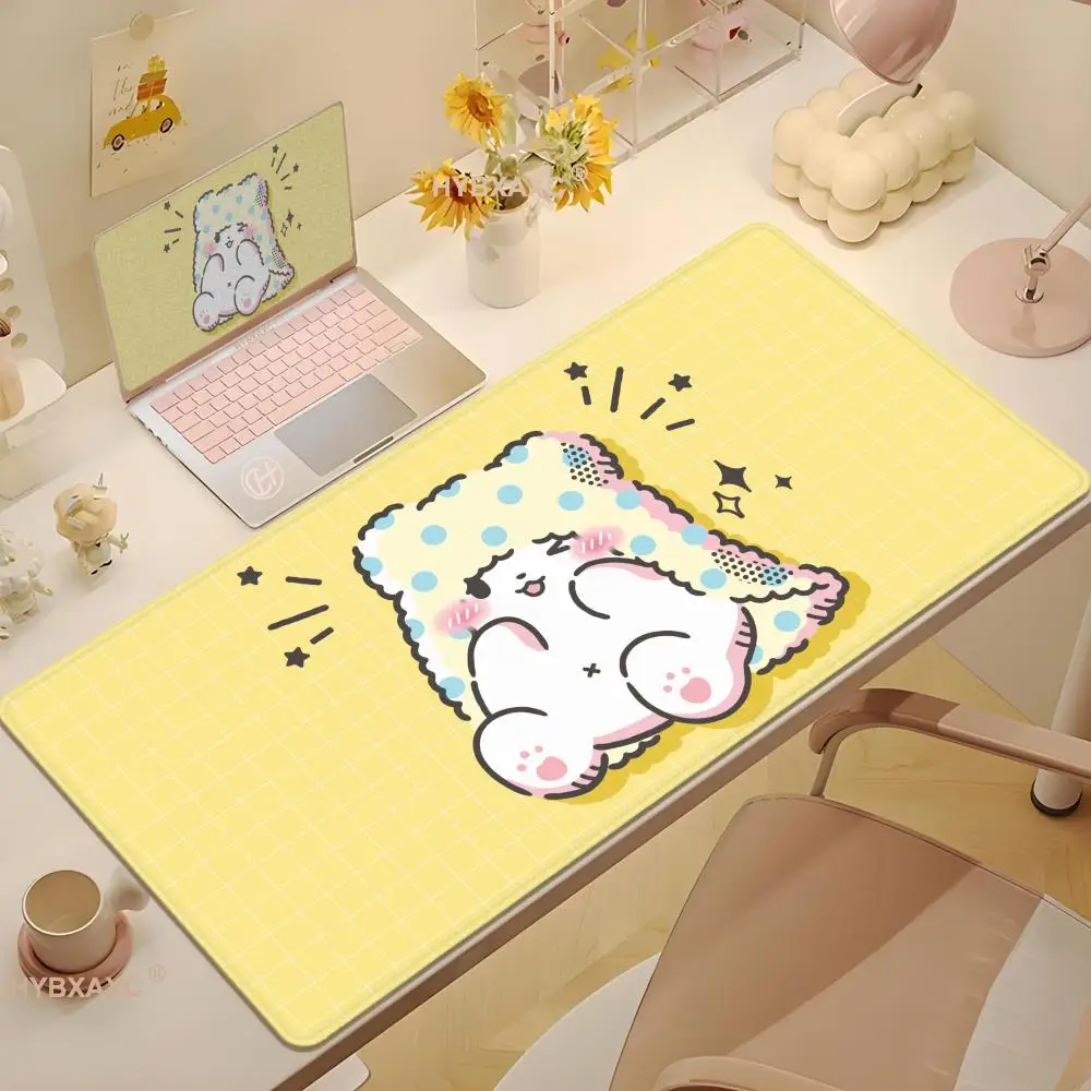 

Большой коврик для мыши XXL Sanrio Marumofubiyori, коврик для мыши, аксессуары для клавиатуры, коврики для мыши, игровой офисный компьютер, ПК, геймер, коврик для ноутбука