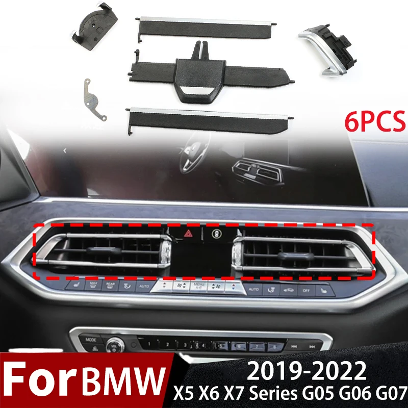 

For BMW X5 X6 X7 Series G05 G06 G07 2019 2020 2021 2022 Car Front Air Vent Outlet Grille AC Slide Clip Repair Kit 64119458543