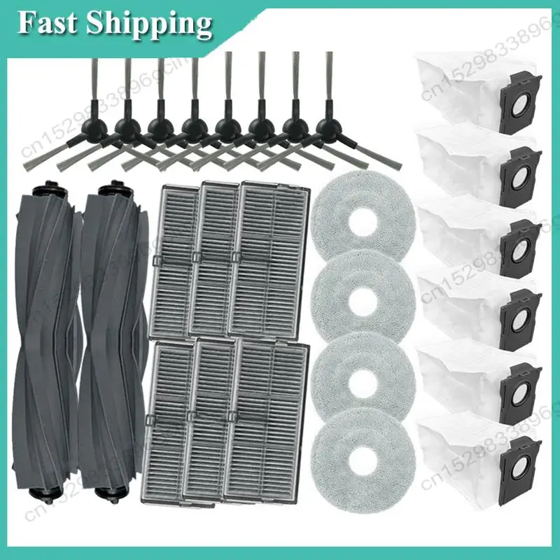 

-BABQ For Dreame L10s Ultra Gen 2, Dreame L30s Ultra Vacuum Parts Main Roller Side Brush Hepa Filter Mop Cloth Dust Bags