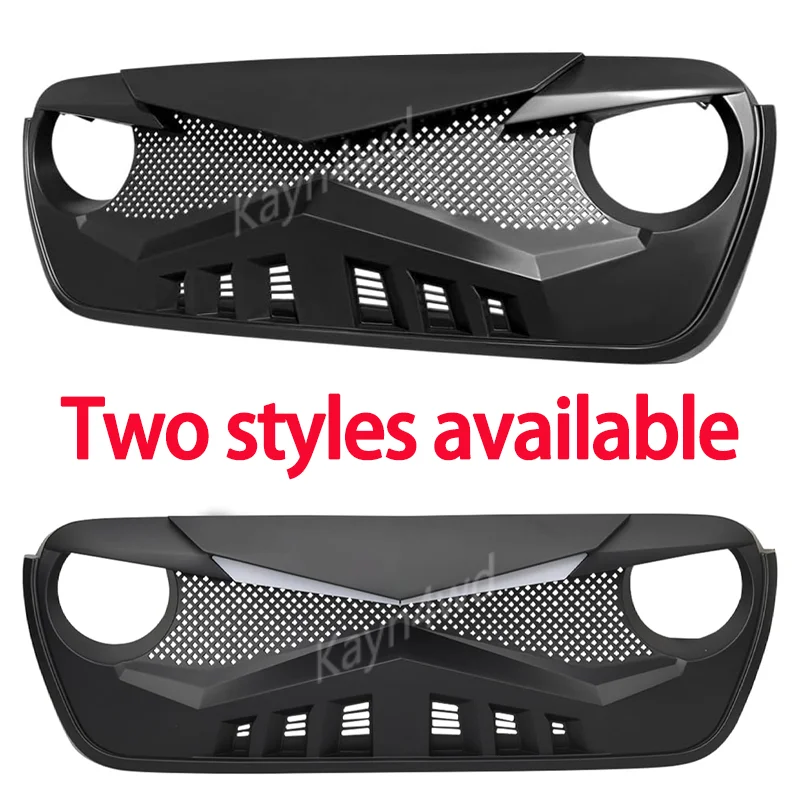 

Off Road Exterior Accessories Hawke Grille with DRL Turn Signal Light Racing grill For Jeep Wrangler JL Gladiator JT 2018-2025