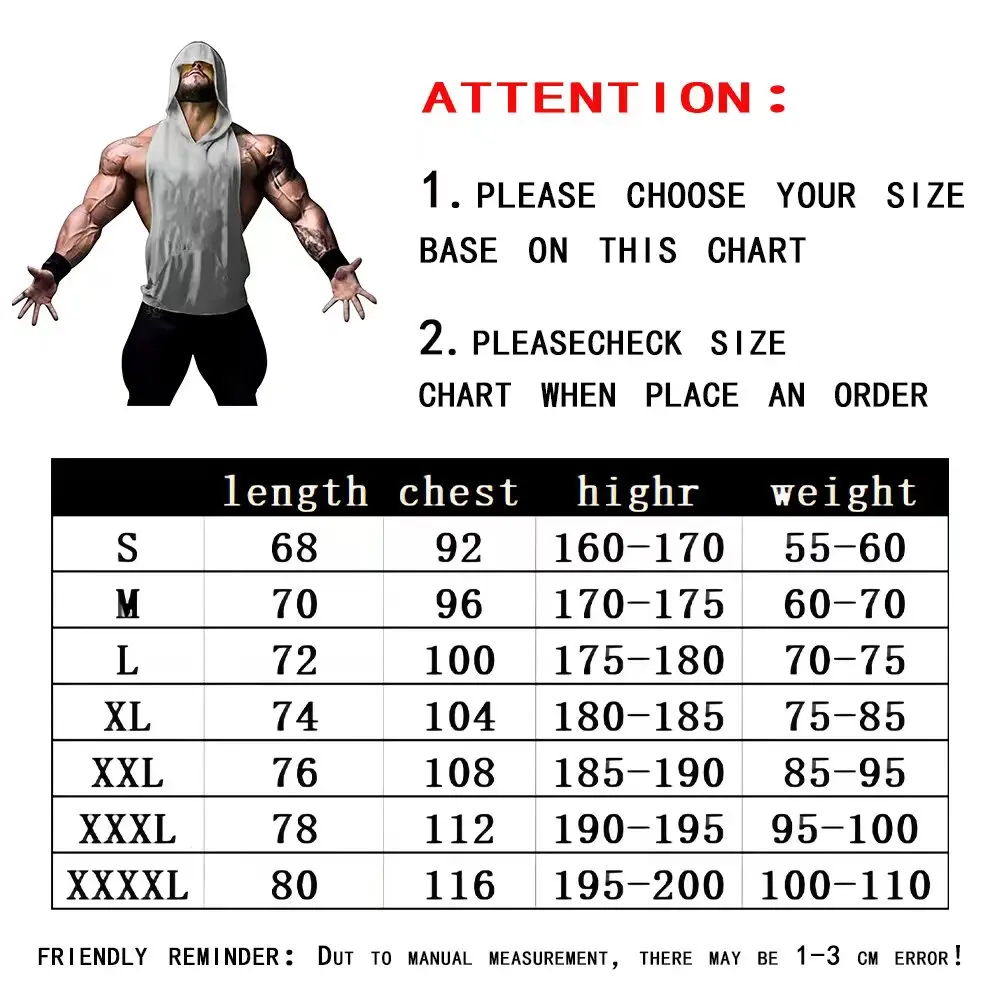 Men\'s sleeveless top Outdoor quick-drying fashion gym hooded vest Sports Casual print Breathable comfortable T-shirt